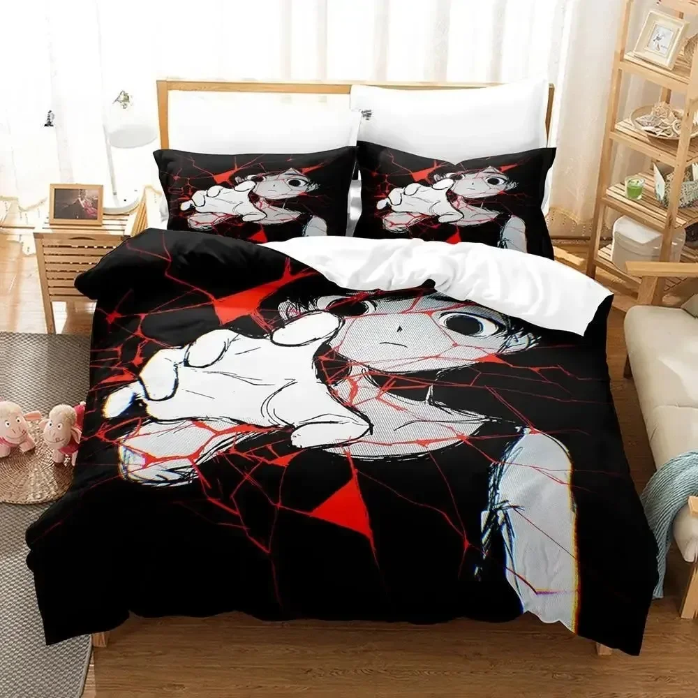 

Kawaii Omori Bedding Set Printed Bed Set With Pillowcase Bed Duvet Cover Soft Queen King Size Bedclothes Home Anime Bed Sheet