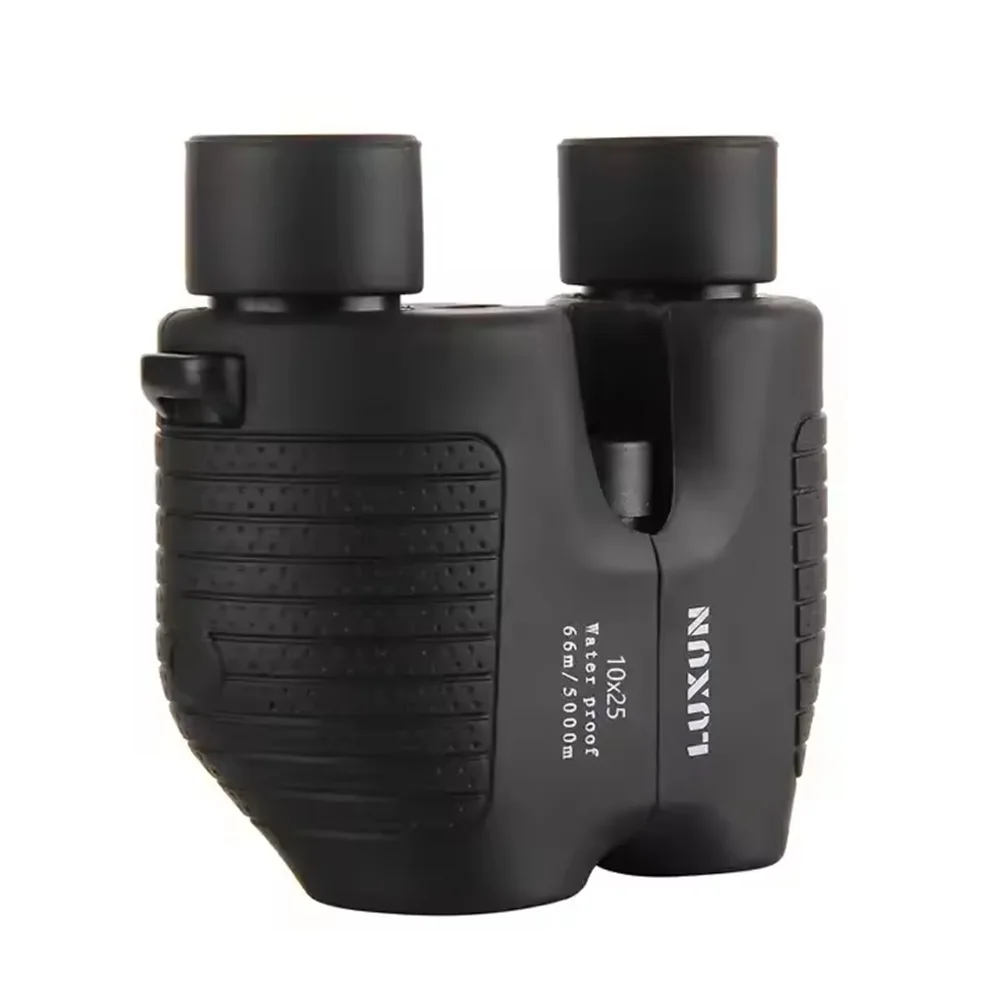 Mini binoculares HD portátiles de enfoque automático, telescopio Binocular impermeable para exteriores, espejo de observación de aves para caza y senderismo, 10x25