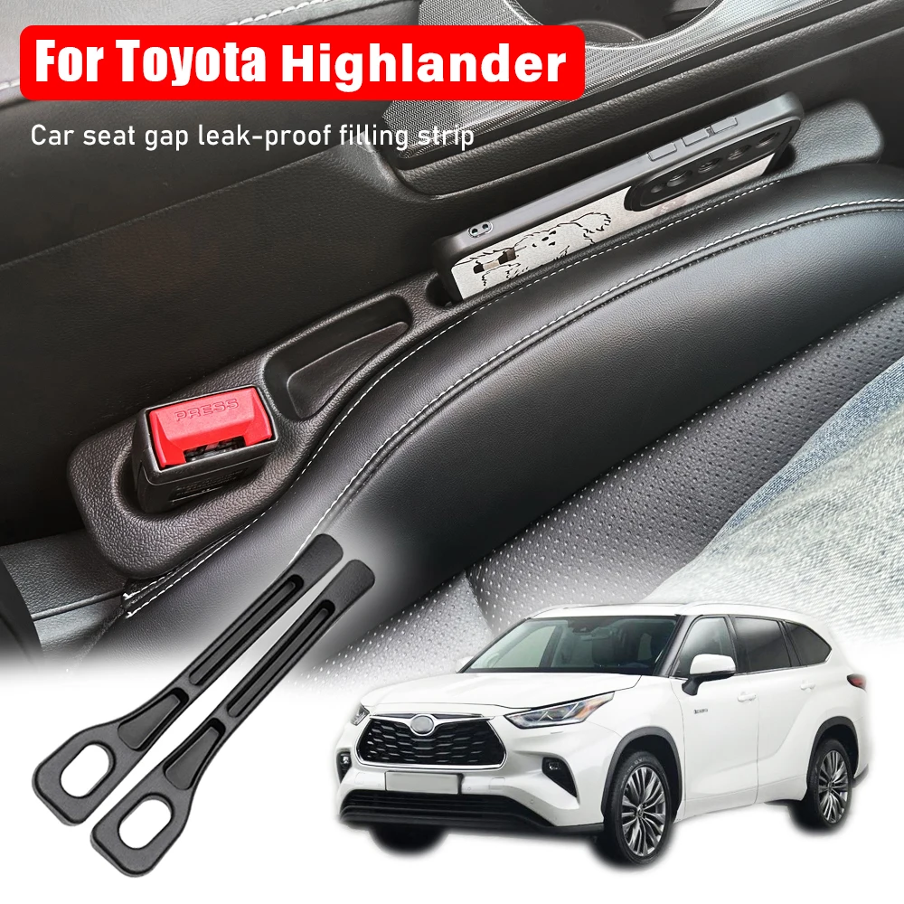 Para Toyota Highlander xu20 xu40 xu50 xu70 espacio de asiento de coche híbrido tira de relleno a prueba de fugas accesorios de almacenamiento de asiento 2022 2023 2024