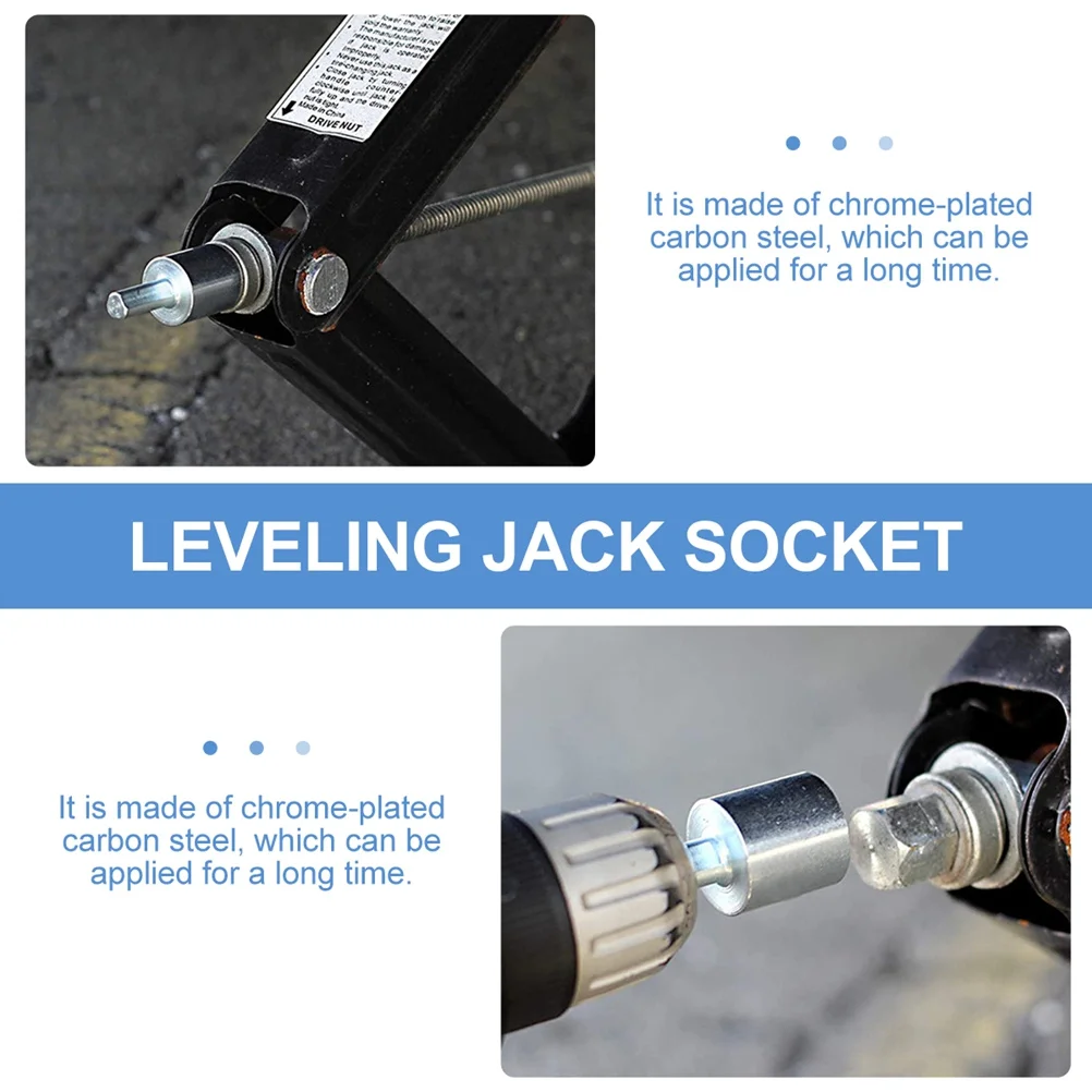 

Leveling Scissor Jack Socket Drill Adapter 3 4 Inch Drive Jack Adapter Impact Driver Socket Power Drills Accessories Durable