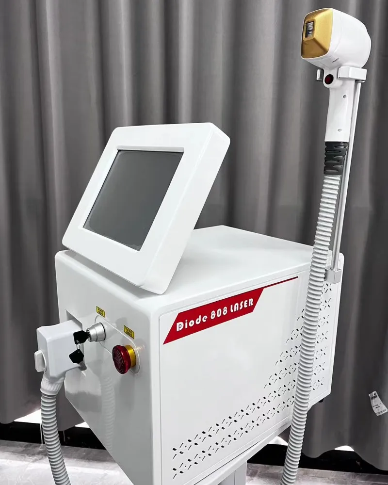 Diode Laser 808nm Hair Removal Machine Alexandrit Permanent Removal 3 wavelengths cooling Head Painless Laser Epilator