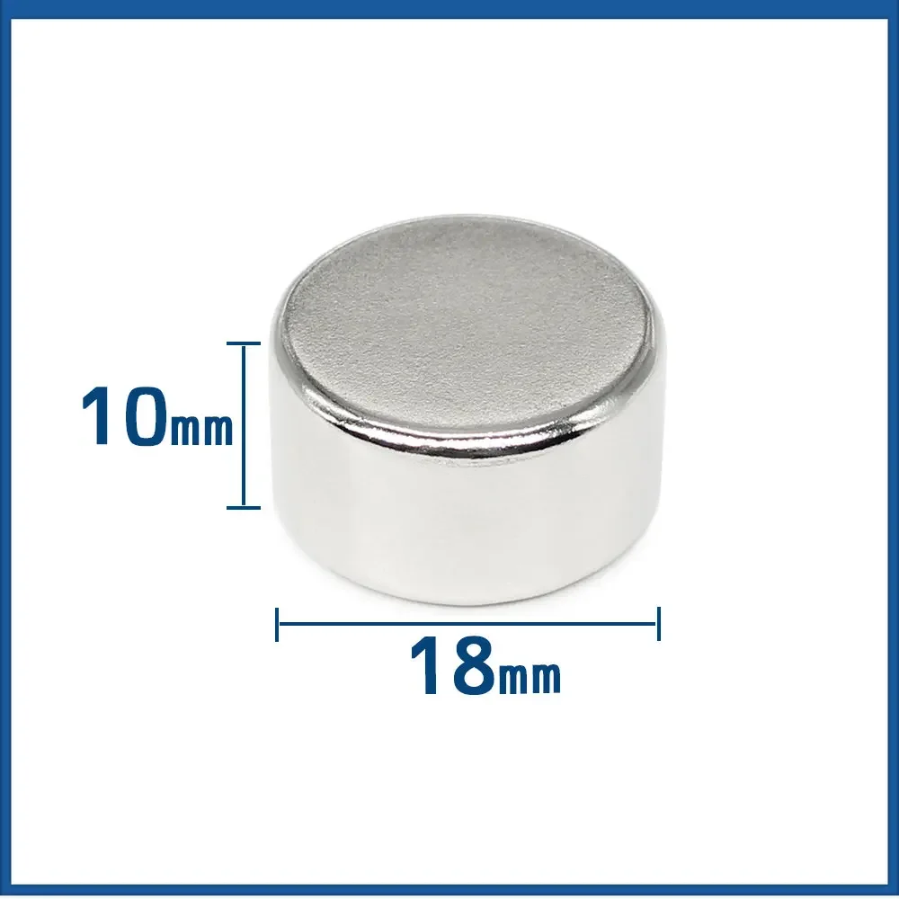 1/2/5/10/15/20PCS 18x10 Round Rare Earth Craft Reborn Fridge 18x10mm N35 Thick Disc Search Magnet 18*10 Neodymium Magnets Strong