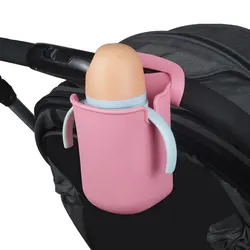 Soft Silicone Cup Holder for Baby Stroller Accessories Universal Flexible Pram Cart Bottle Holder Kids Bicycle Phone Holder