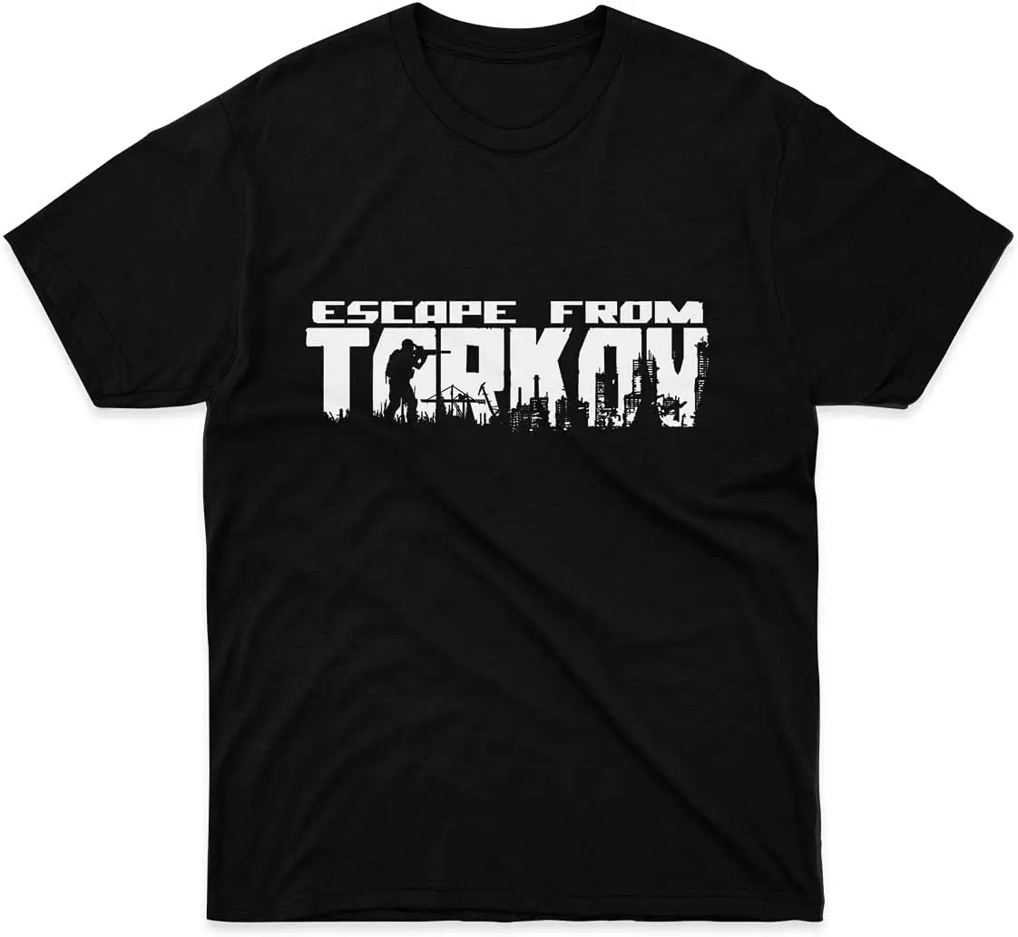 Mens Womens Tshirt Escape from Tarkov Logo Shirts for Men Women Cool