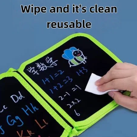 กระดานวาดภาพสำหรับเด็ก, กระดานดำขนาดเล็กสำหรับเขียนแบบกราฟฟิตี, กระดานเขียน, สมุดวาดภาพแบบพกพาสำหรับใช้ในบ้านที่ลบได้ด้วยน้ำ