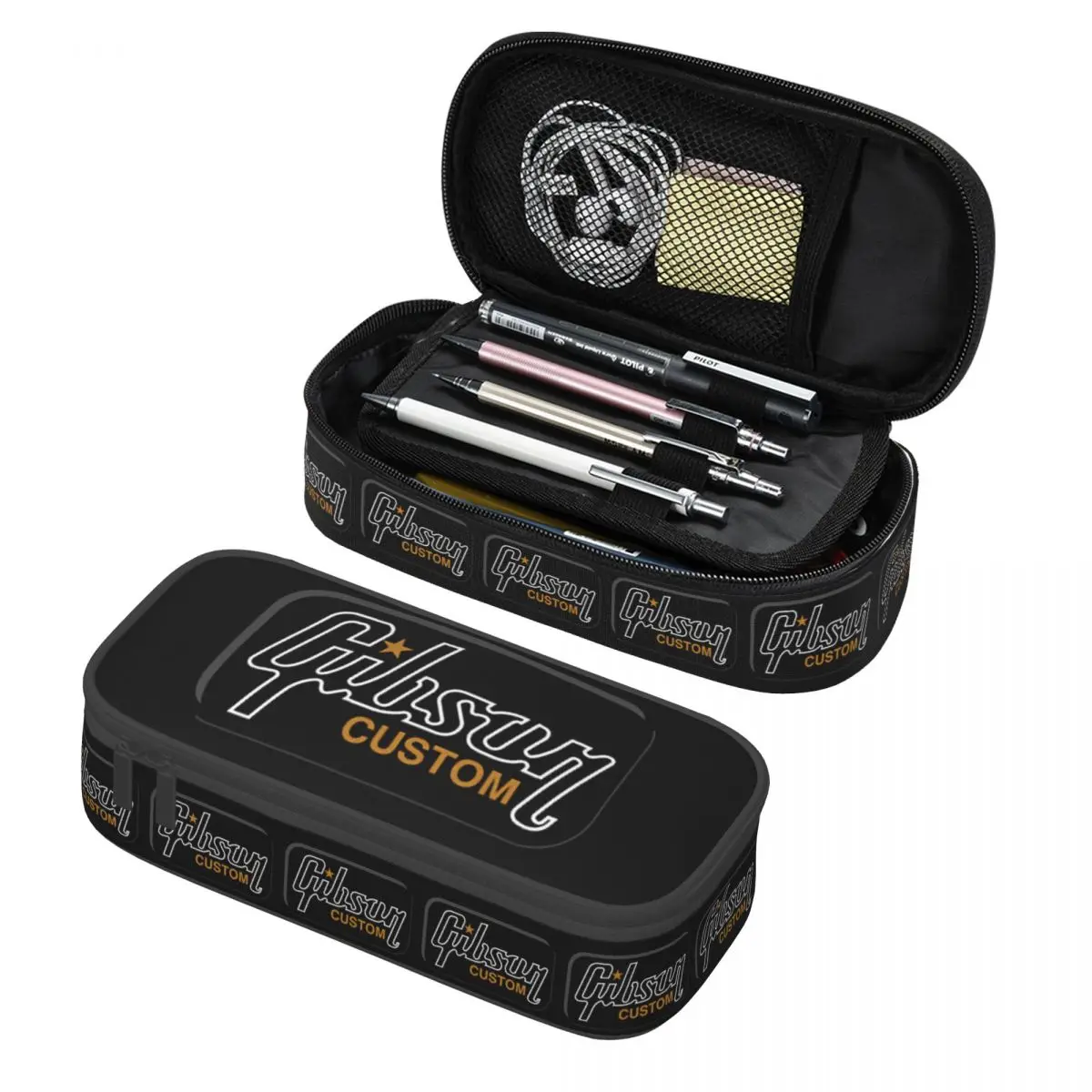 

Пеналы Gibson Les Paul, пенал для хранения канцелярских принадлежностей, большая коробка для ручек, сумка-карандаш для детей