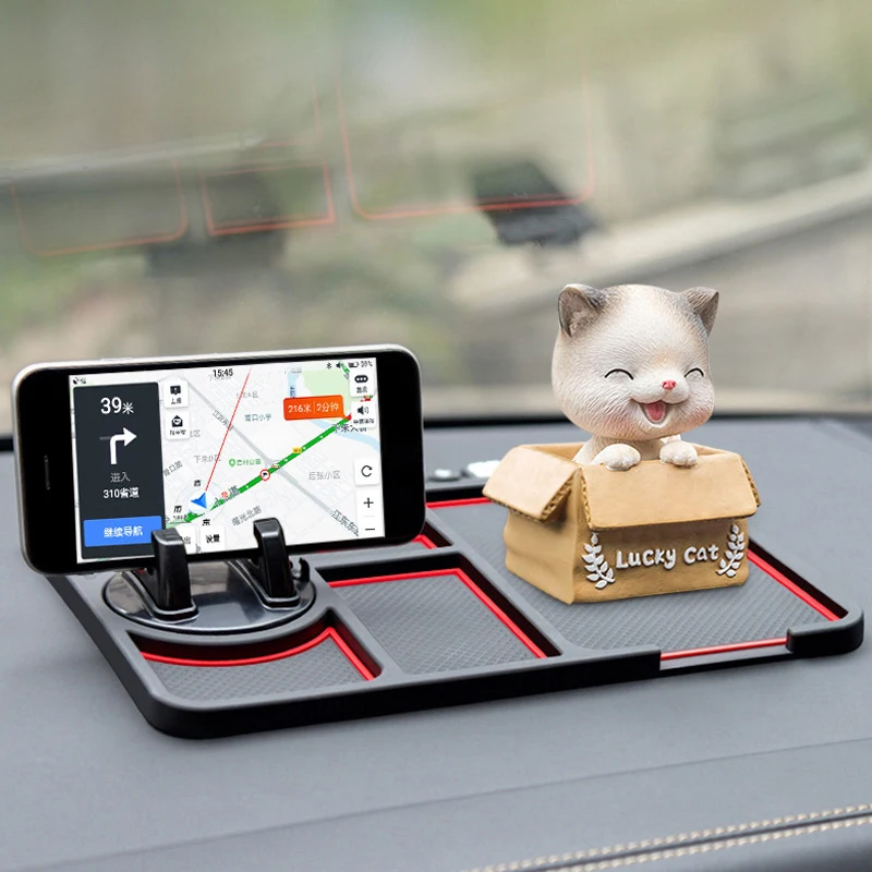 Multi-Functional Car Anti-Slip Mat Auto Phone Holder Non Slip Sticky Anti Slide Dash Phone Mount Silicone Dashboard Car Pad Mat