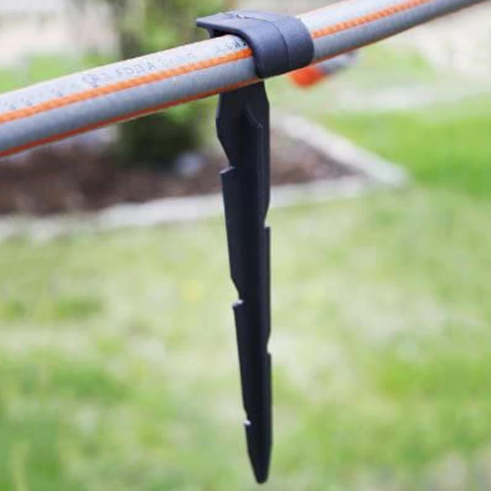 Picture 3: 50/100PCS Garden Irrigation Hose Anchor for 16mm Pipe Fixed Stakes Micro Hose Anchor Mini Ground Stake for Tent Garden Sprinkler