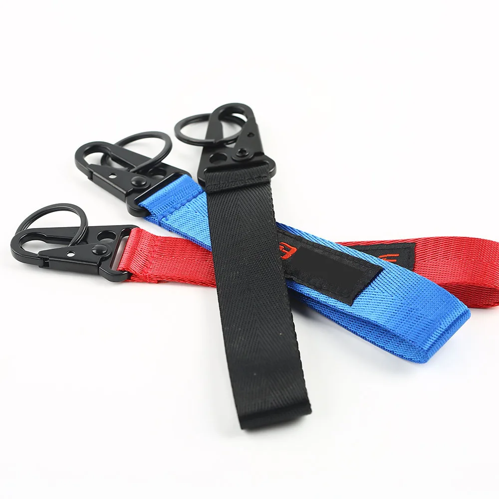 JDM-حلقة مفاتيح بحزام معدني لسباق السيارات ، سلسلة مفاتيح بحزام سحب ، SPO TR SKNN #1