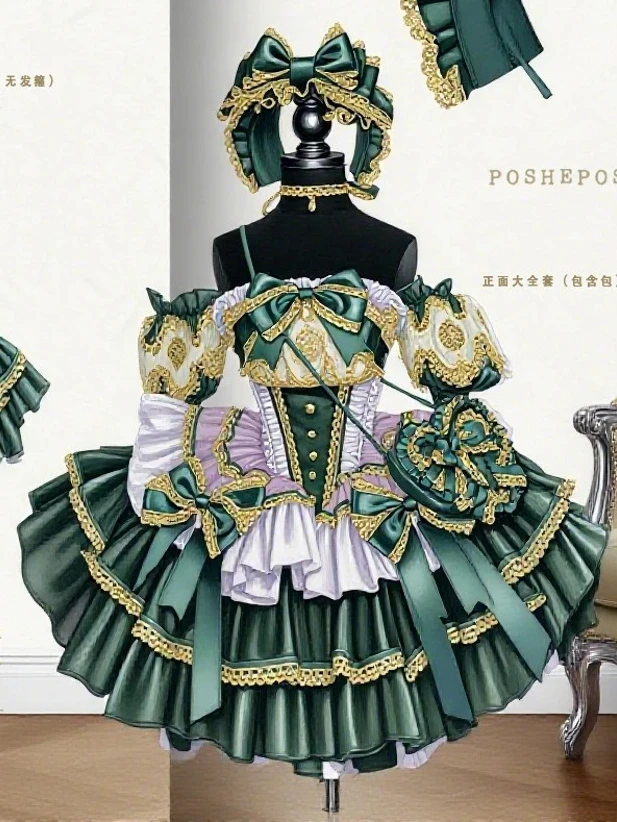 

Sweetheart Girl Style Retro Palace Temperament Princess Dress Evening Dresses Heavy Craft Off-Shoulder Bow Slim Fit Puffy Dress