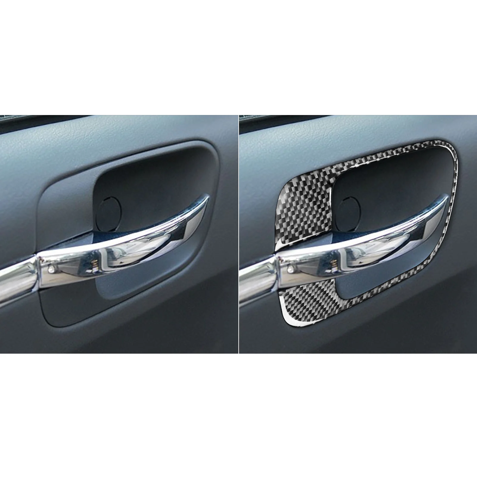 For Chrysler 300 300C 2005-2007 Carbon Fiber Interior Door Pull Panel Trim Strips Car Interior Accessories decoration Sticker