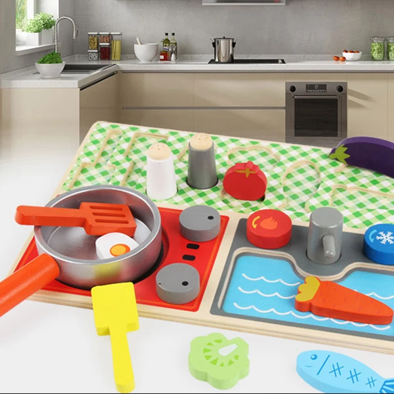 Bambini Giochi di finzione Casa Giocattolo Casa per bambini Giocattoli da cucina Frutta Set di giocattoli Ragazzi e ragazze Cucina simulata Educazione precoce