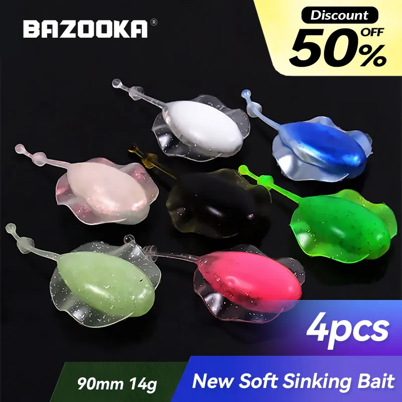 

Bazooka Ray Soft Lure Set Silicone Baits Shad Easy Shiner Artificial Fishing Bait Wobblers Carp Bass Pike Jighead Jigging Winter