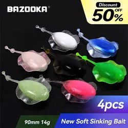 Bazooka Ray Soft Lure Set Silicone Baits Shad Easy Shiner Artificial Fishing Bait Wobblers Carp Bass Pike Jighead Jigging Winter