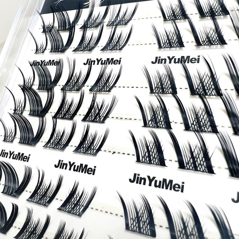 Juego de pestañas postizas, maquillaje de extensión de pestañas individuales esponjosas, acabado esponjoso, suave y natural