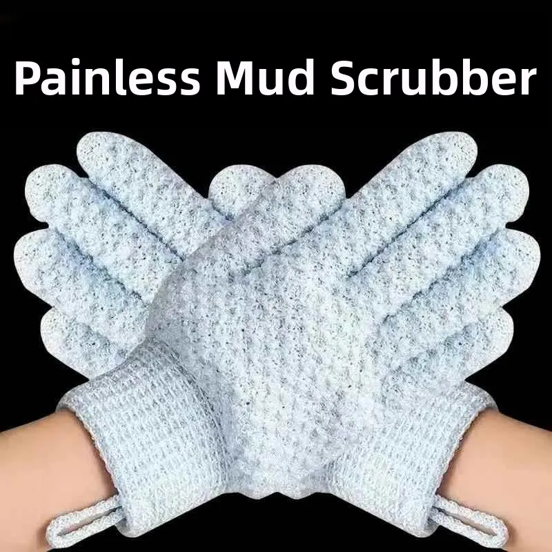 

Thiened Five-Finger Bathing Gloves for Men Strong Exfoliating Towel Double-Sided Home Use Mud Rubbing Finger Bath Towel