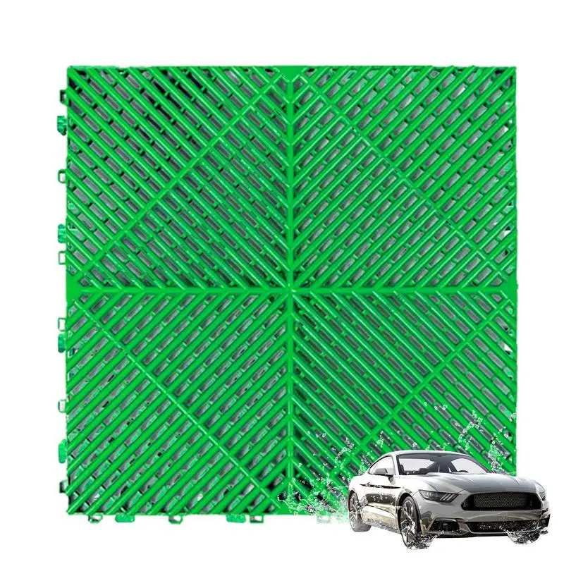 Car Wash Grill Floor Mat Outdoor Drain Cover Floor Grid Plate Car Washing Supplies For Floors Municipal Engineering 15.75X15.75X