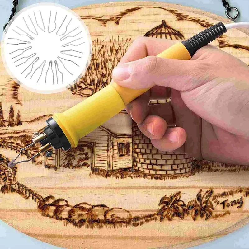 Imagem -05 - Pyrography Wire Pen Nibs para Lenha Dicas Resistentes ao Calor Forma de Substituição 23 Pcs