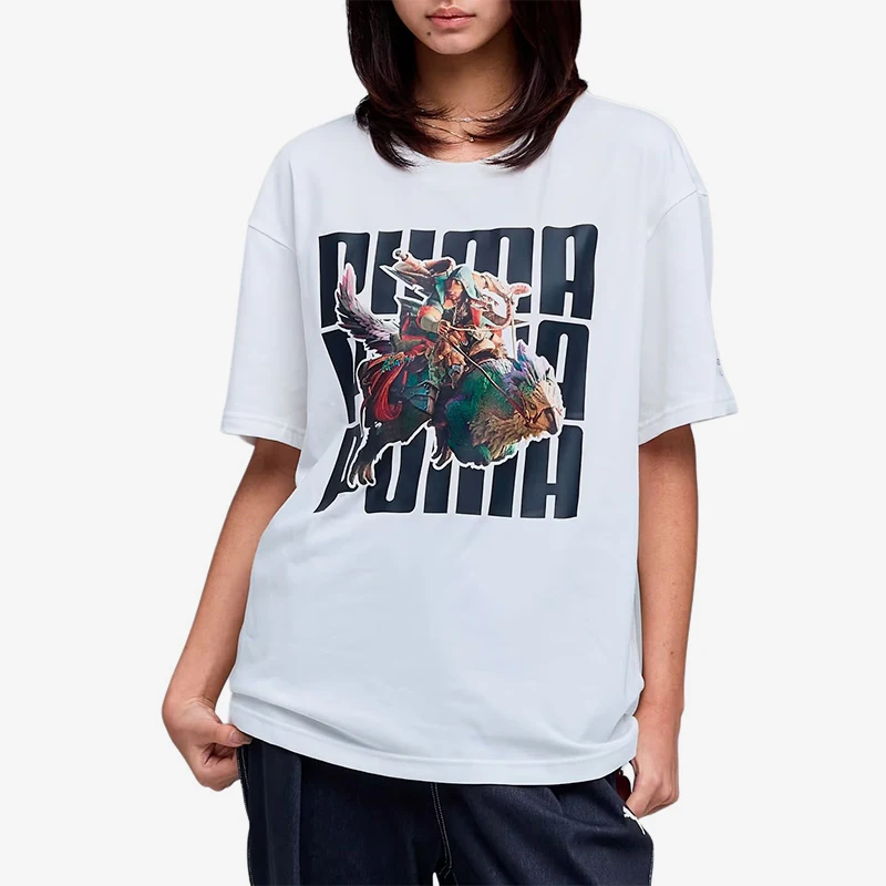 Puma genuine MonsterHunter T-shirt men's and women's quick drying casual short sleeved shirt 636486-02