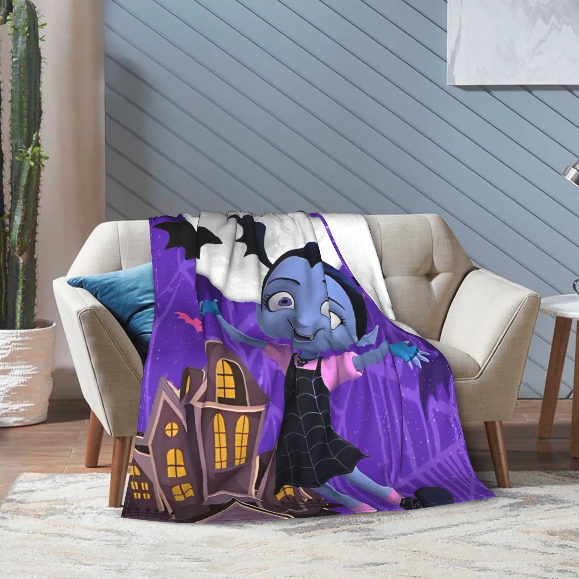 سوبر vampirina في سن المراهقة مصاص دماء رمي بطانية قسط الفانيلا الصوف خفيفة الوزن بطانية سرير مريحة رقيق البطانيات كل موسم استخدام #1