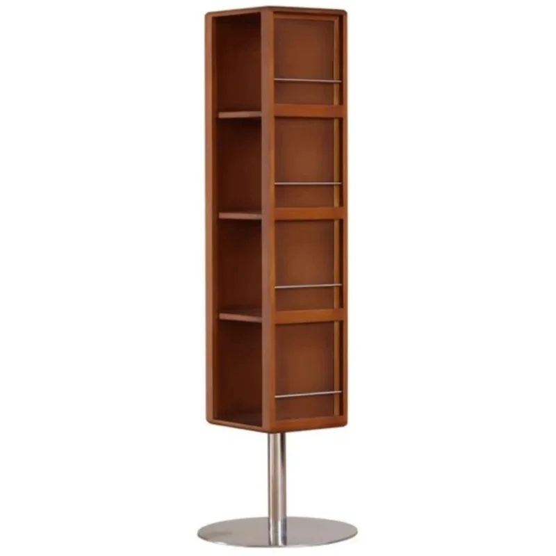 

Solid wood rotating mirror Floor-to-ceiling full-length mirror Locker 360-degree rotating storage Magazine cabinet Full-body