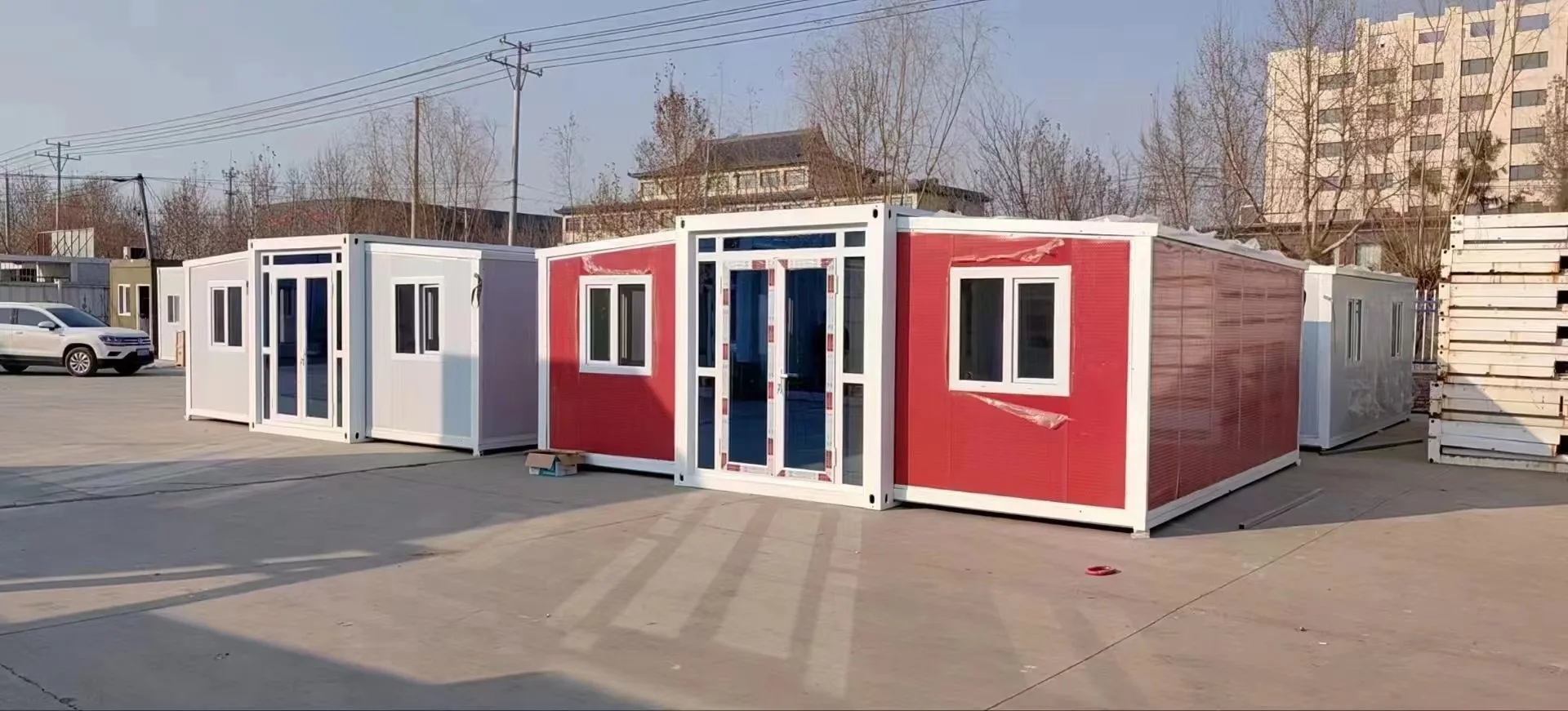 foldable and expanded container house fast assembly box expandable prefab luxury prefab villa house