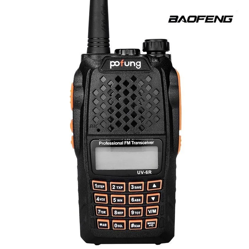 

Baofeng BF-UV6R Walkie-talkie Self-driving Tour Mountain Dual-launched Large-capacity Battery Outdoor Handheld Intercom Original