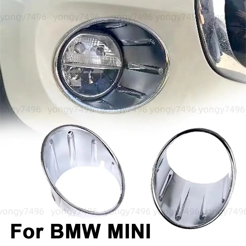 

Car Upgrade For BMW MINI F55 F56 5-Door 3-Door 2014-2021 Chrome Front Fog Light Cover Trim Exterior Accessories 2PCS