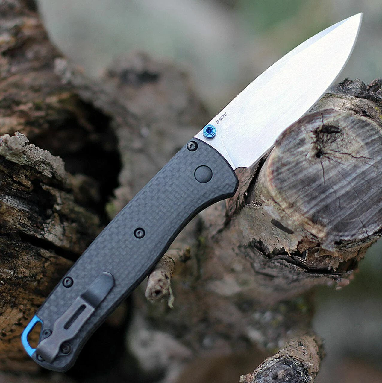 BM 535 S90V Blade Carbon Fiber Handle Folding Knife Wilderness Pocket Knife Outdoor Camping Knives Tactical Tool Christmas Gifts