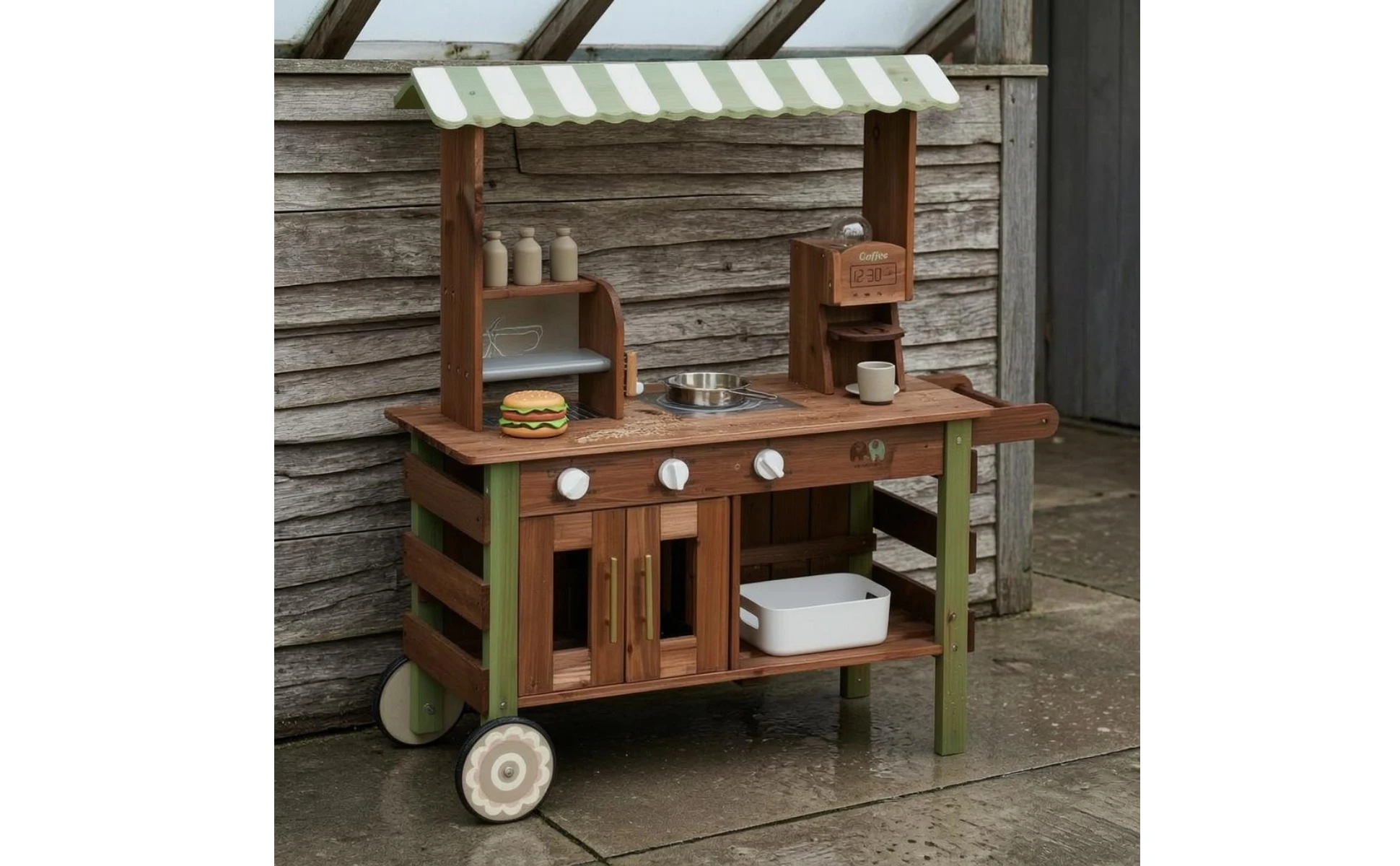 Wooden Market Stand Storage Shelves Children's Market Stand Grocery Store Playset Imagination Wooden Market Stand Storage Shelves Children's Market Stand Grocery Store Playset Imagination
