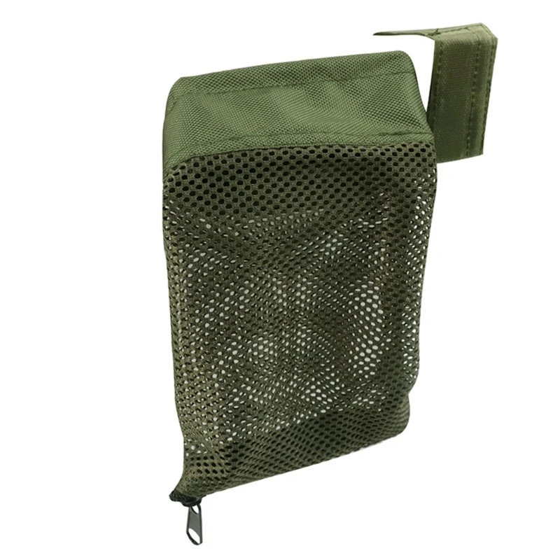 652D Brass Shell Catcher, Brass Shell Collector, Nylon Mesh Tactic Cartridge Catcher Outdoor Shell Storage Bag with Loop Type