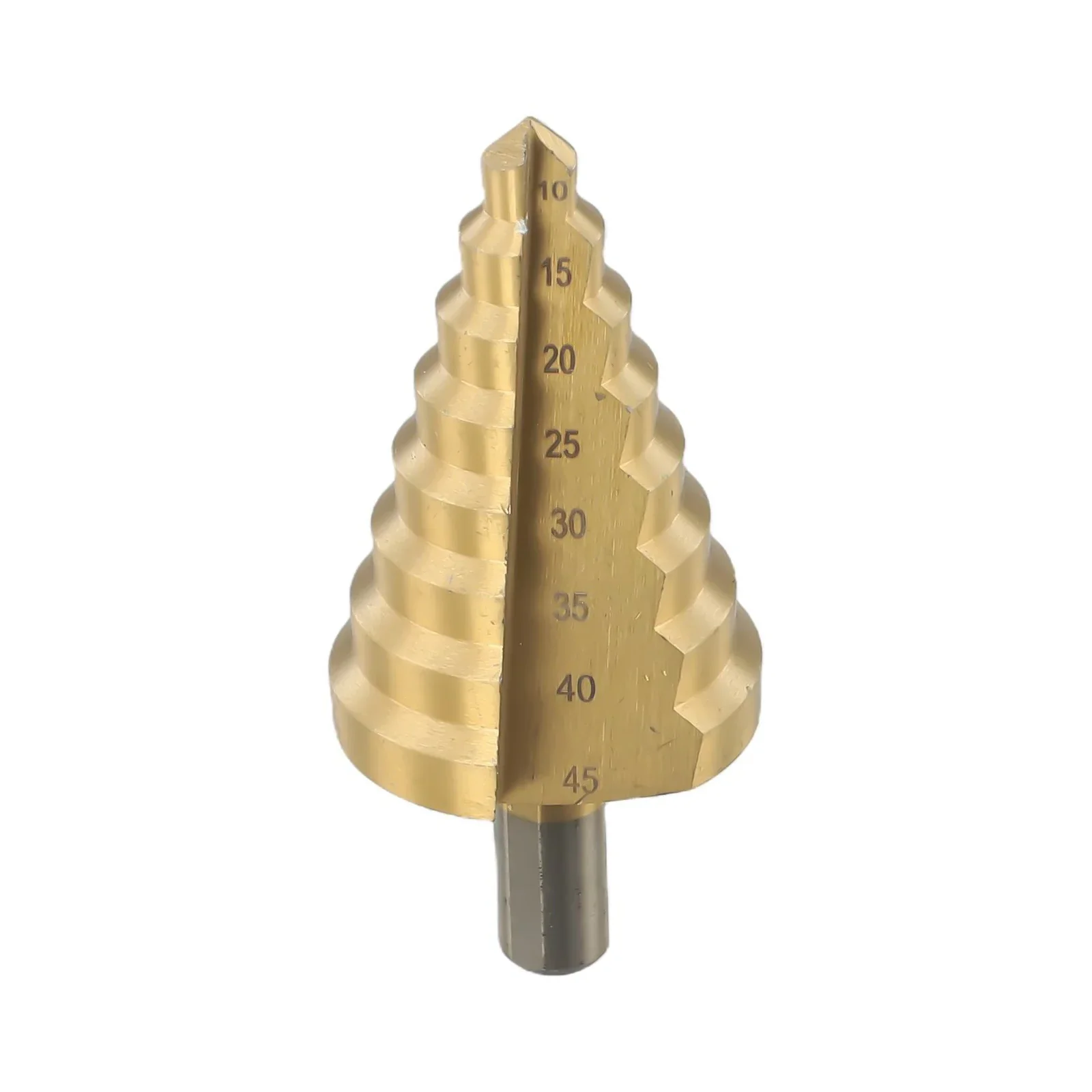 Wood Cut Tool Step Drill Bit 8 Steps Brand New Gold Metal Titanium Unused 0/15/20/25mm 10-45mm 1pc High Quality