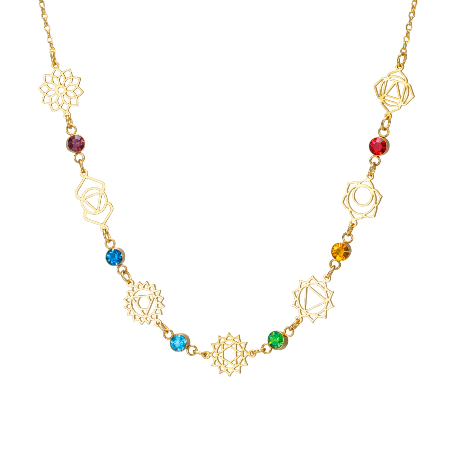 Women's Skyrim 7 Chakra Pendant Necklace