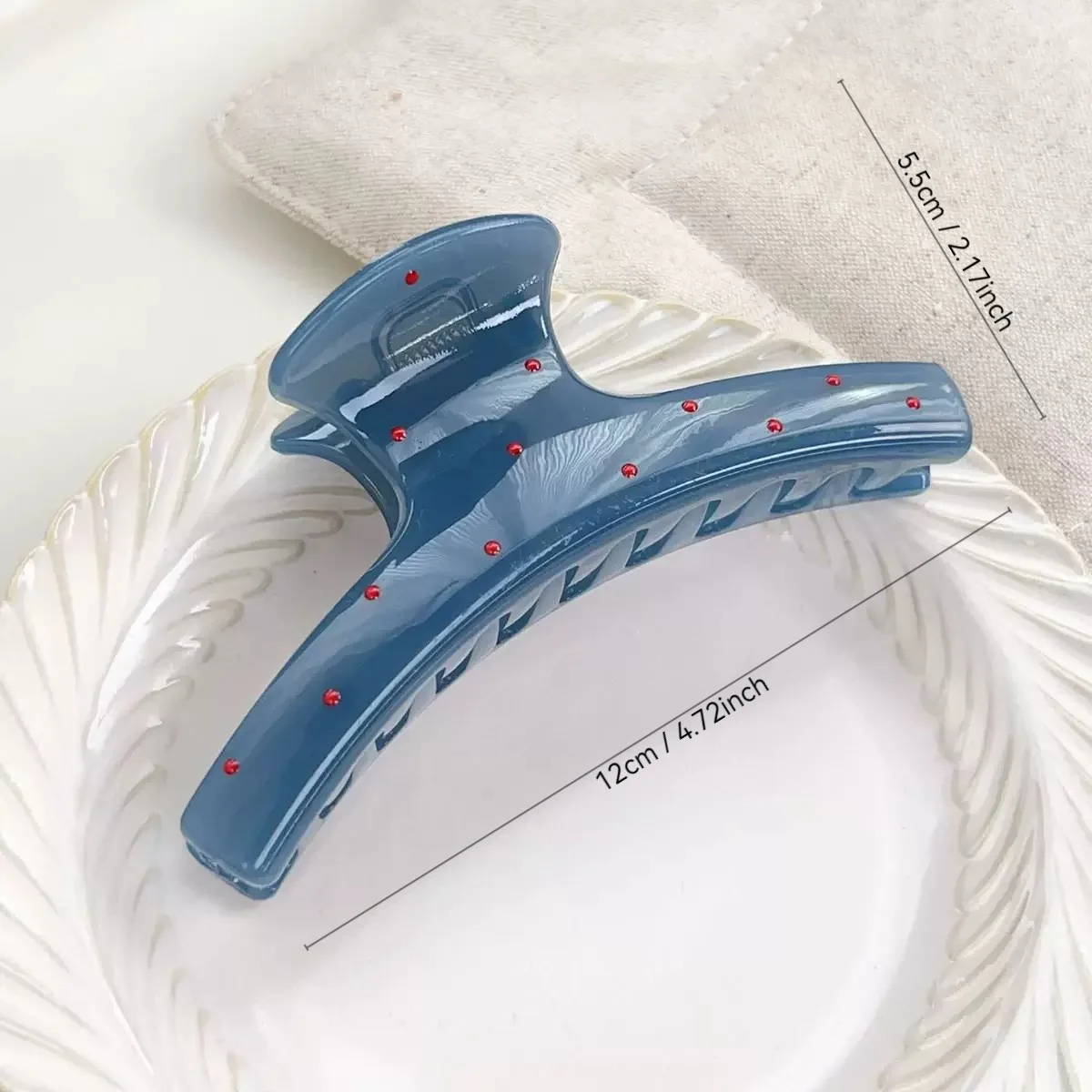 새로운 창의적인 헤어 클립, 귀여운 질감의 상어 클립, 포니테일 클립, 헤어 장식, 여성용... - 2