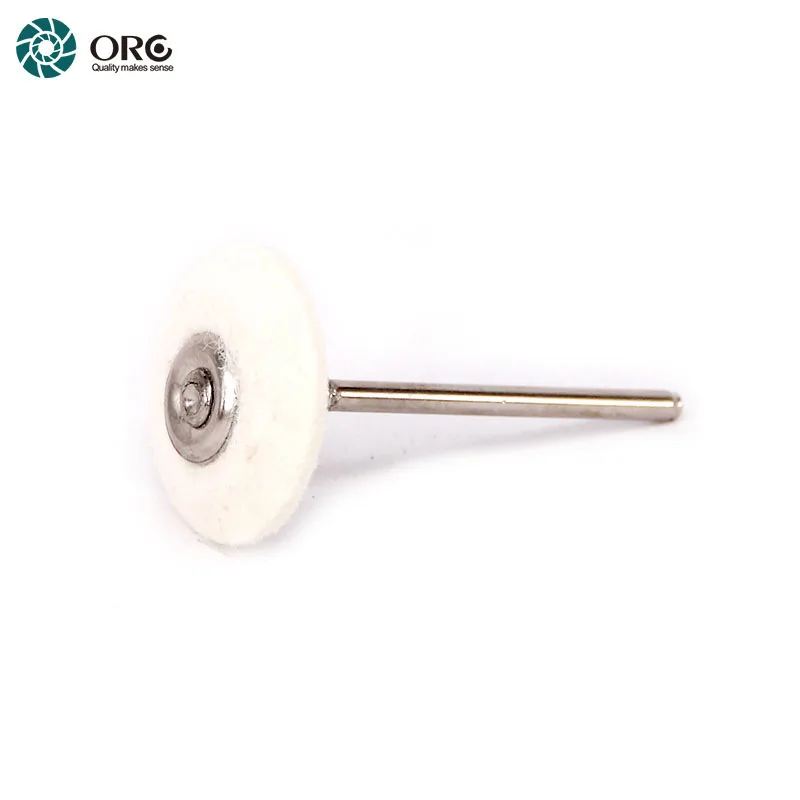 ORO 12pcs Mini Cotton Knife-Edge Buff 23mm Mounted 3/32" Shank Jewelry Detail Rotary Polishing Tool