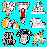 Humorous Quotes Enamel Pin Funny Quotes \