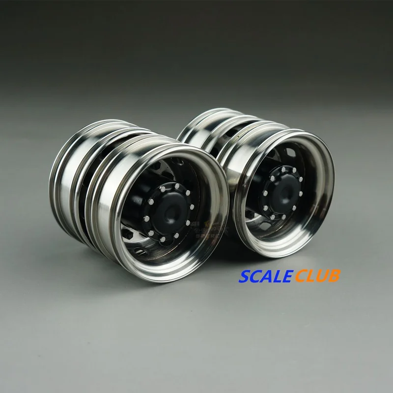 Scaleclub 1:14 Drag Head Mud General Upgrade Metal Rear Hub For Tamiya  Lesu Scania Man Actros Volvo Car Parts Rc Truck