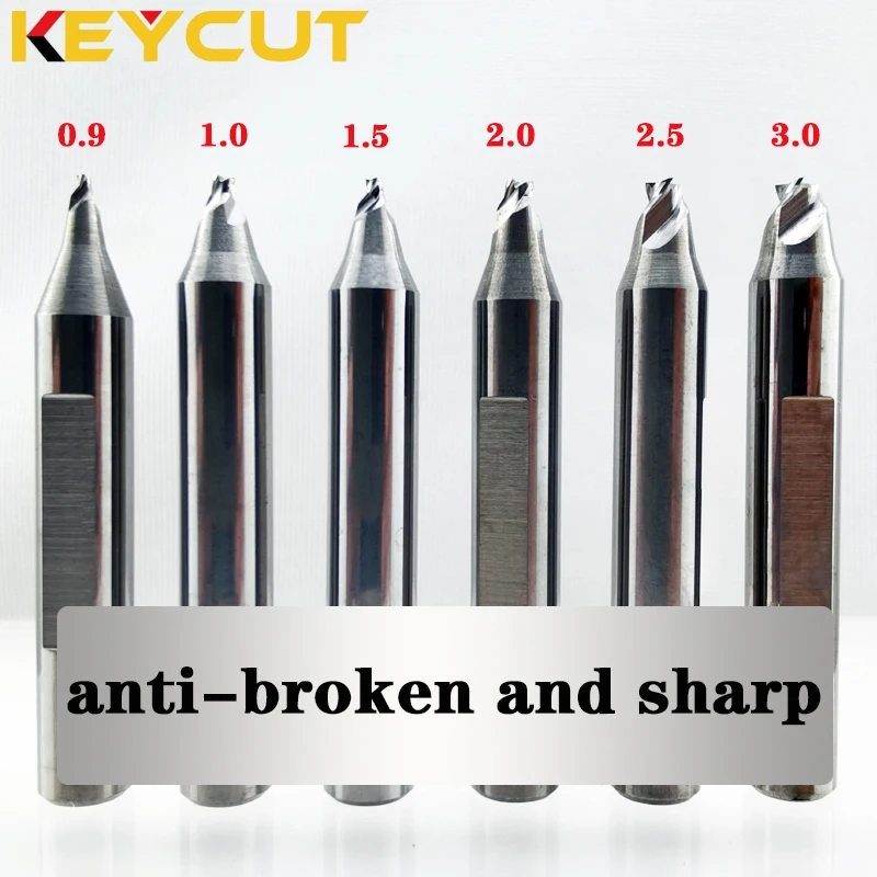 

Key Cutter 1.0mm 1.5mm 2.0mm 2.5mm 3.0mm Milling Cutter for Vertical Manual Key Duplictor Machine