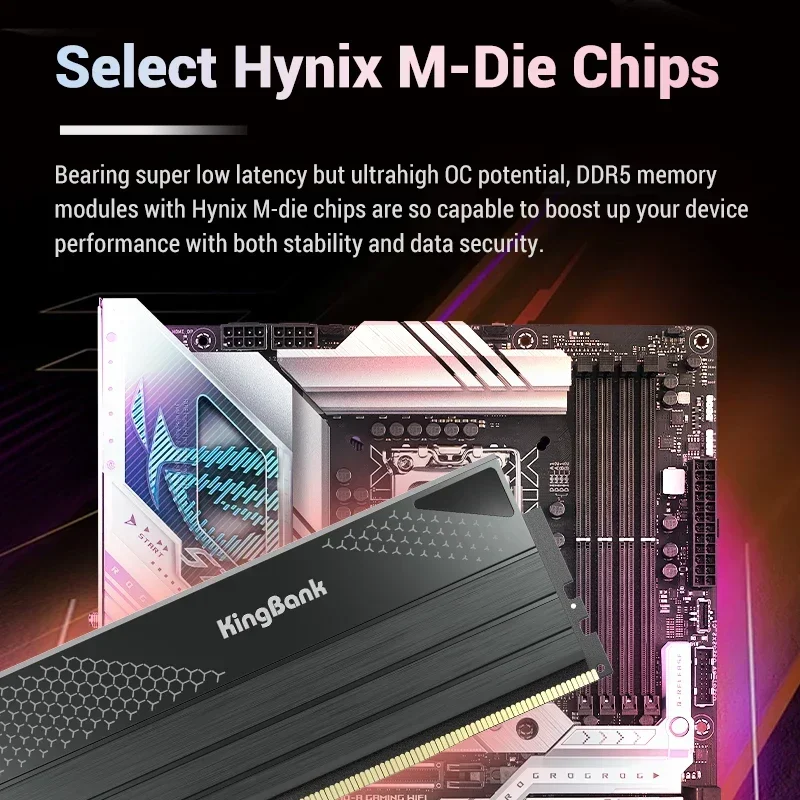 KingBank Memoria RAM DDR5 6800MHz 24GB 48GB 24GBx2 Gaming Desktop