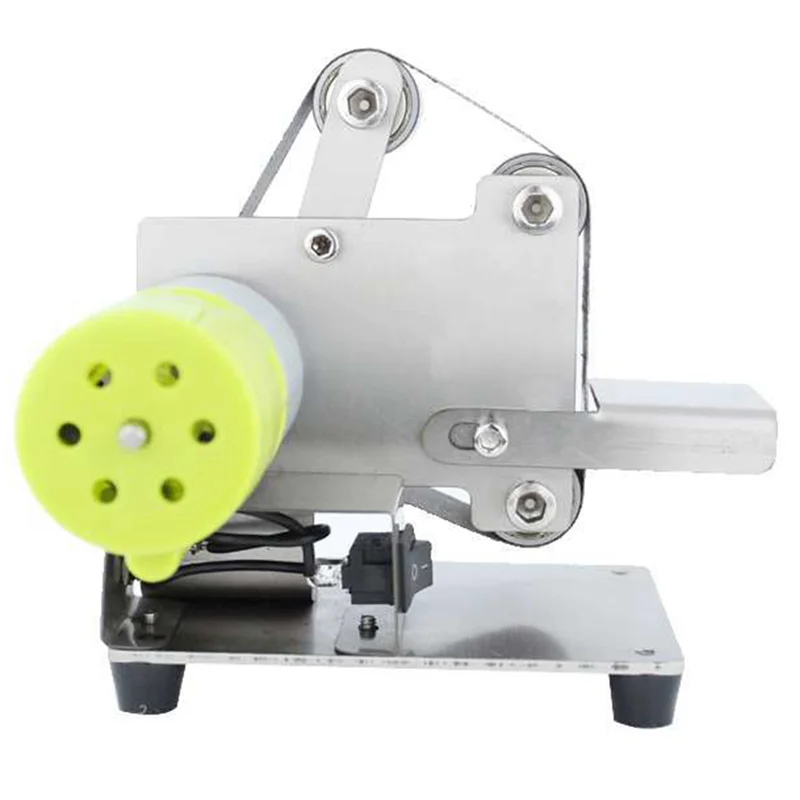 Новая ленточная шлифовальная машина, электрическая шлифовальная полировальная шлифовальная машина, 7 переменных скоростей, 10 шлифовальных лент для полировки дерева, вилка европейского стандарта