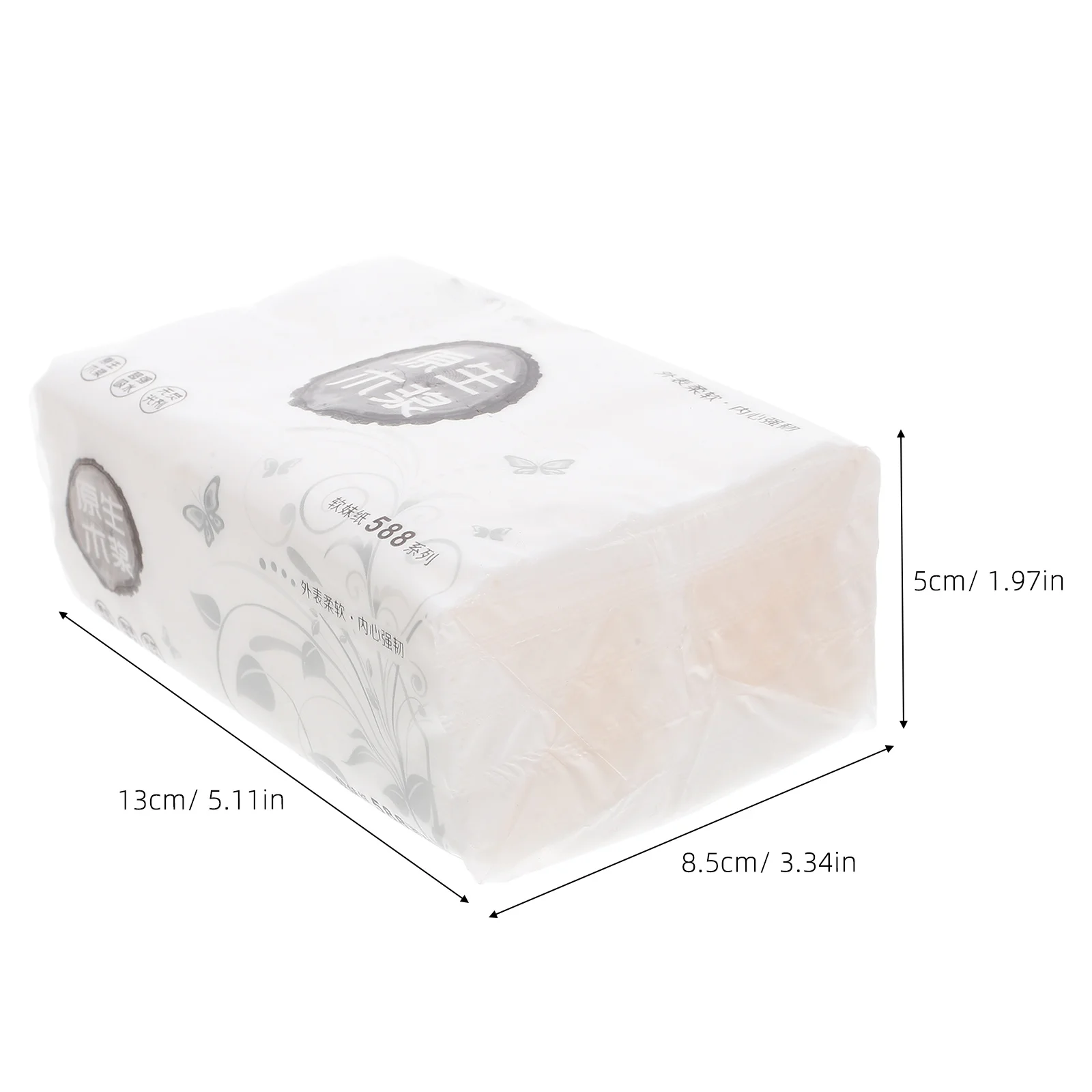 8 قطعة مناديل ورقية لب الخشب الناعم متعددة الاستخدام للمنزل فندق بار مطعم Ktv ورق استخلاص الجلد الرقيق الآمن #2