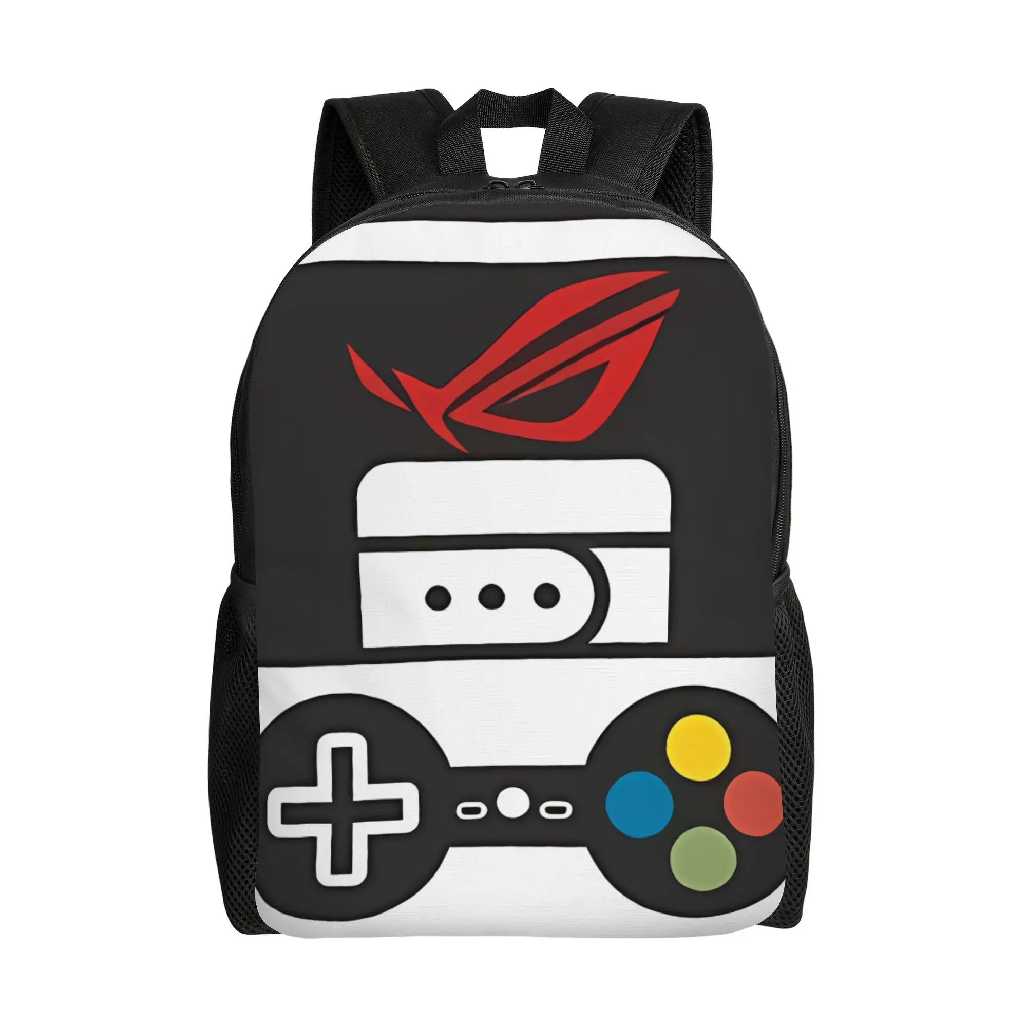 

Gamer Head Rog Backpack Youth Day Daily mochila Large Capacity Schoolbag Back To School Graduation gift