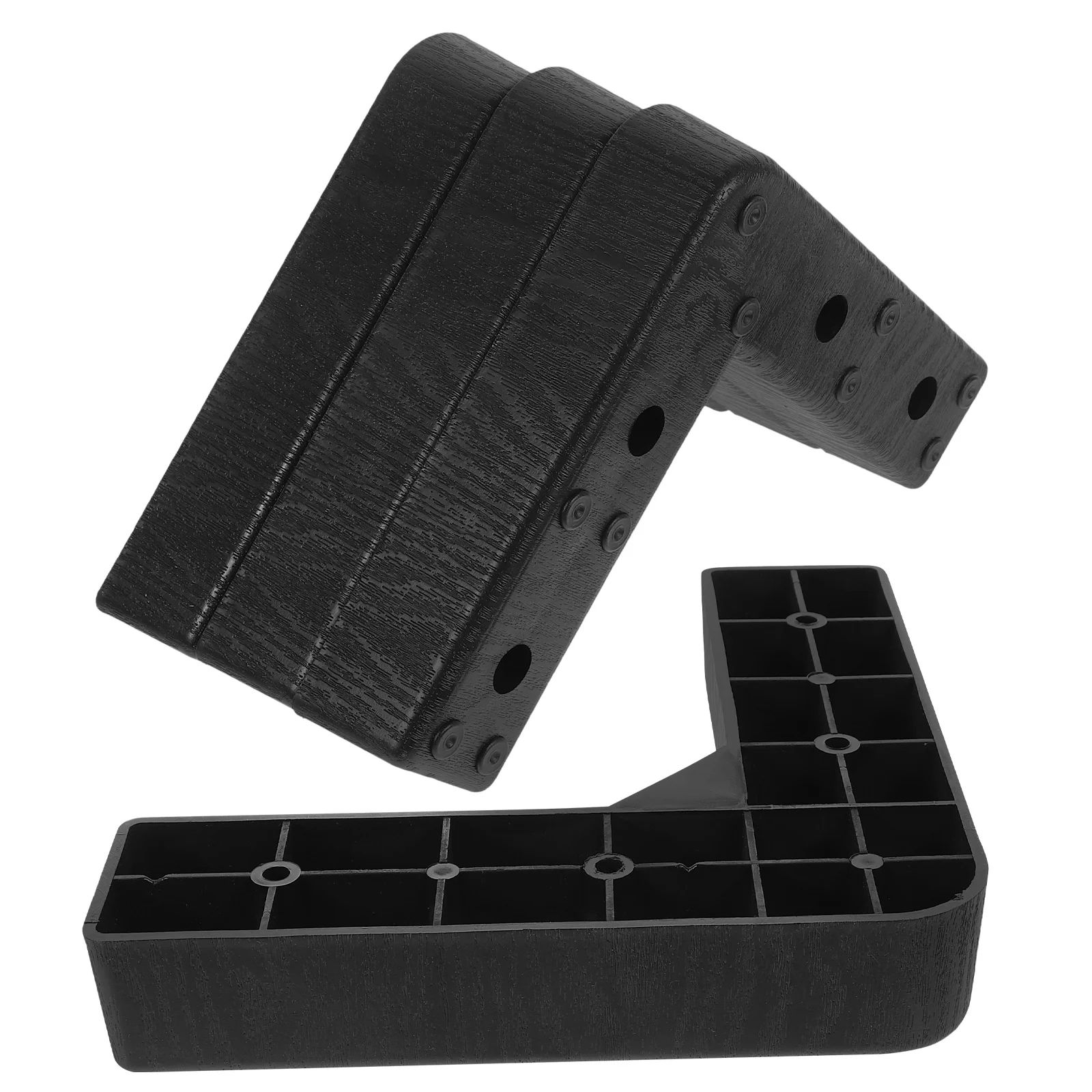 

4pcs Plastic Furniture Risers 3.5 Inch Bed Raisers For Sofa Couch Table Cabinet Washing Machine Floor Protector Storage Lift