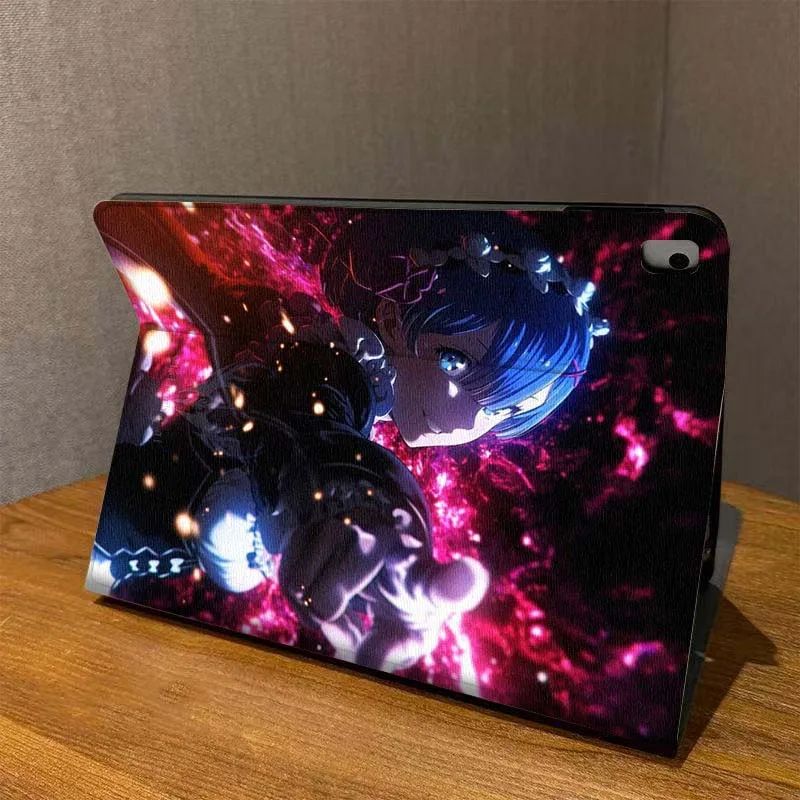 انمي ياباني إعادة صفر لباد برو اير ميني 1 2 3 4 5 6 7 7th 8th 9th 10th 11th 10.2 9.7 10.5 10.9 11 12.9 13 بوصة حافظة كمبيوتر لوحي #2