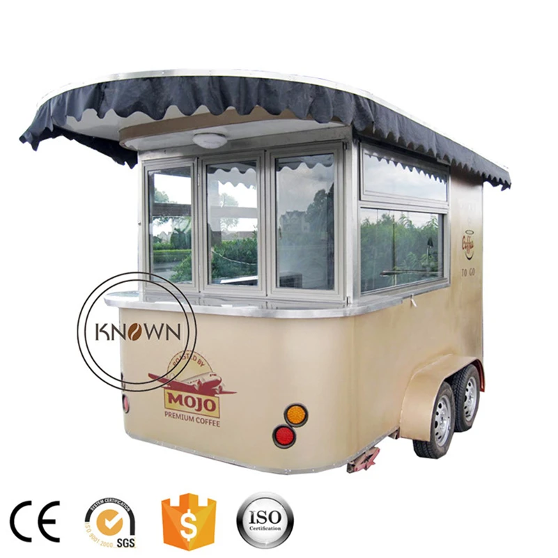 Hot sale the factory price outdoor commerical support customized with high quality outdoor fast food cart food truck