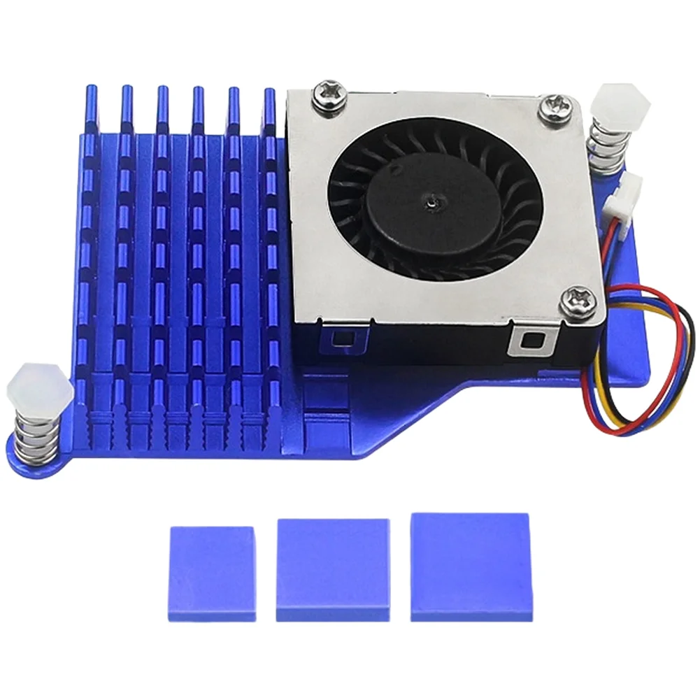Compact Design Active Cooler IoT Cooling Scenarios Fits Without Blocking Ports Aluminum Heatsink Aluminum Radiator For Pi5