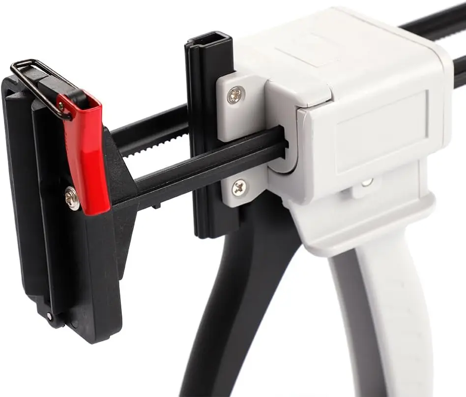 704 Pistola per colla con tubo per dentifricio, Pistola per colla manuale in silicone, Estrusore manuale per sigillante, Pistola per miscelazione e erogazione