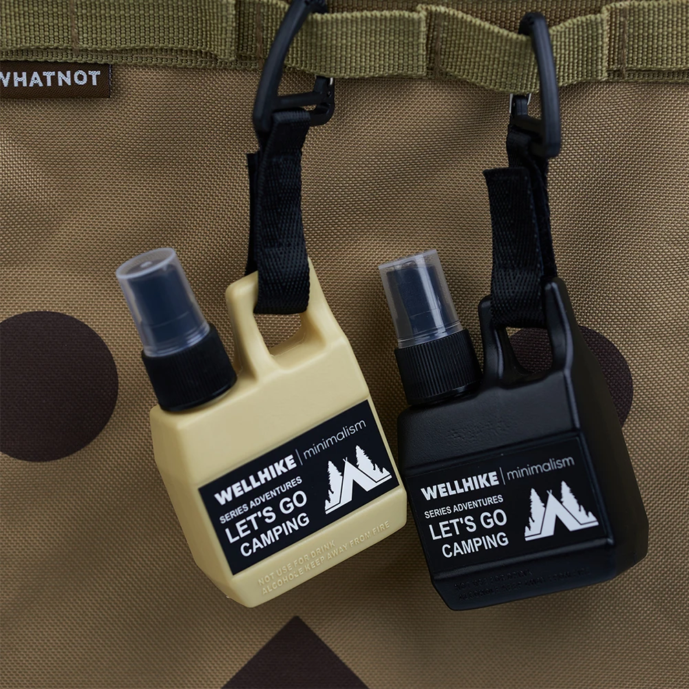 

80ml Pump Spray Bottle Portable Empty Cosmetic Containers with Buckle Alcohol Perfume Refillable for Outdoor Camping Hiking