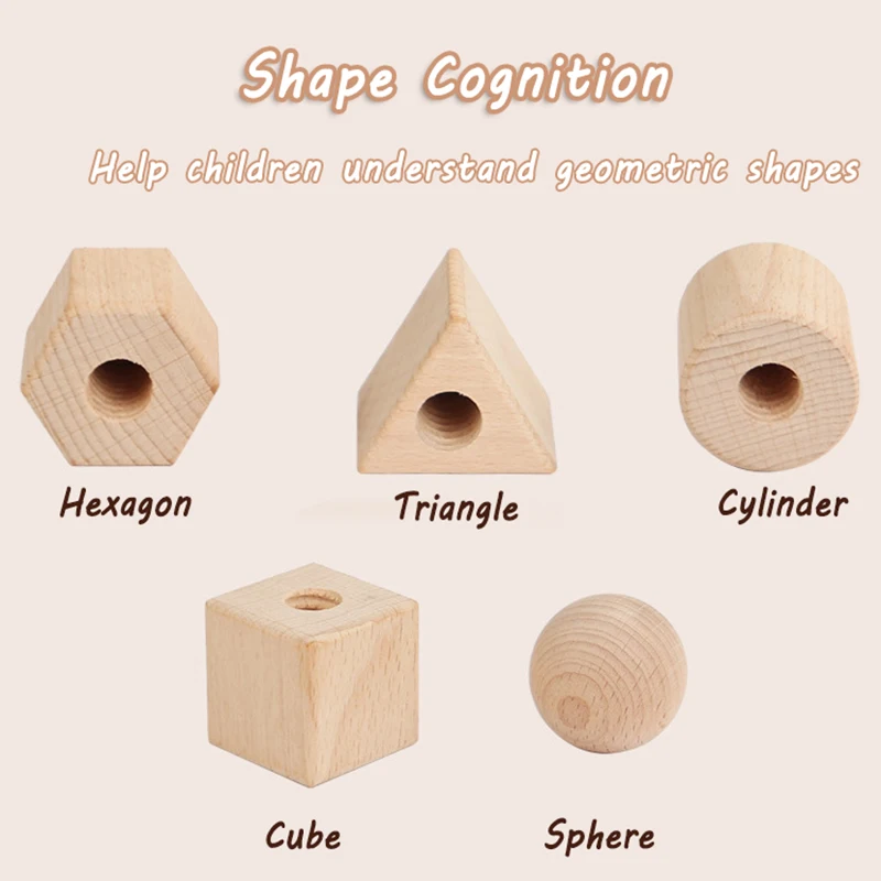 Jeu de correspondance de vis en bois pour enfants, jouet Parish Montessori, boulon d'écrou, démontage de la motricité Fine, jouet éducatif sensoriel de couleur