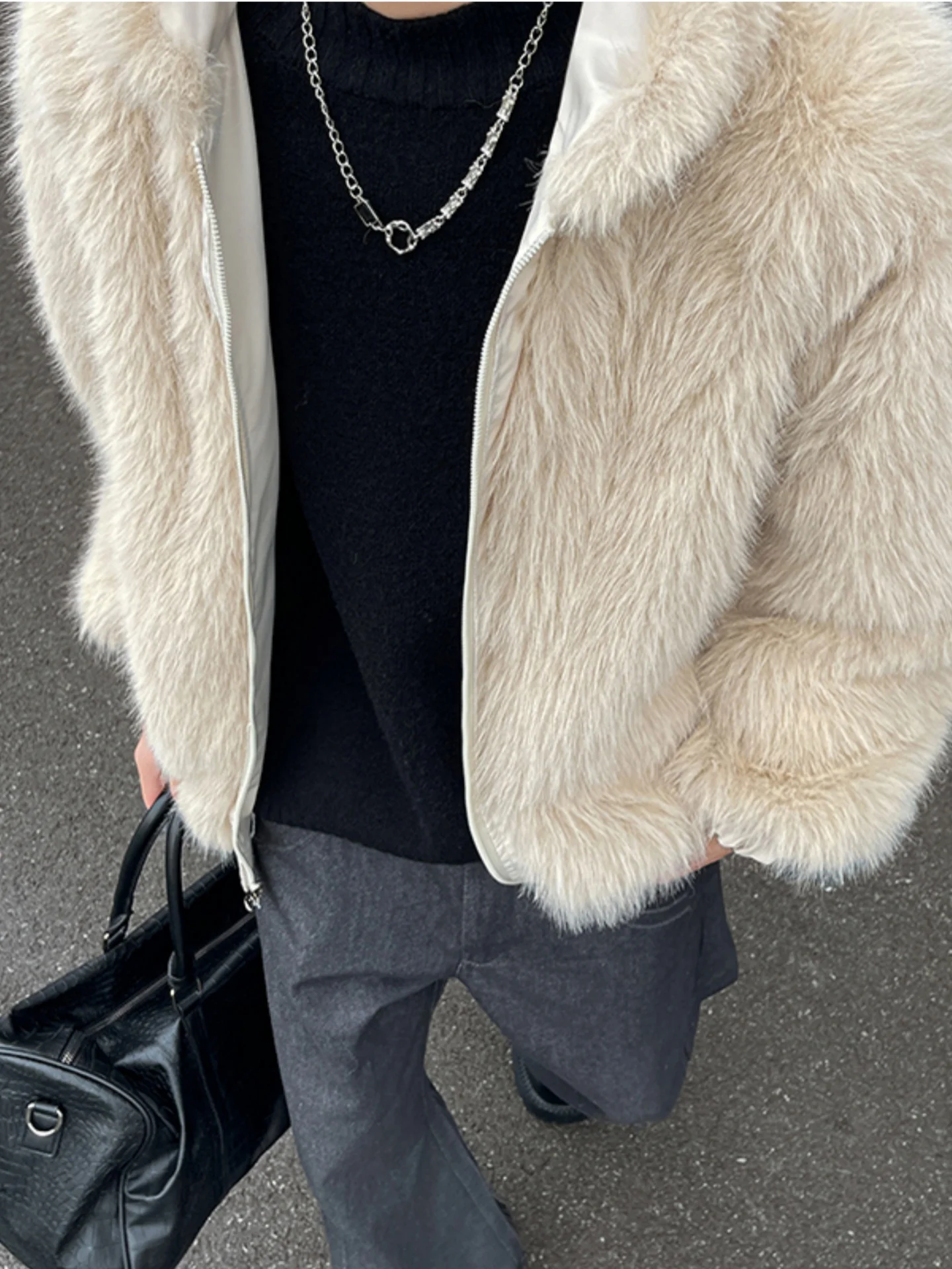 

Двусторонняя теплая хлопковая куртка для мужчин с флисовой подкладкой, мягкая, пушистая, утолщенная, повседневная, с капюшоном